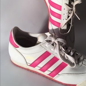 Adidas pink dragon sneakers